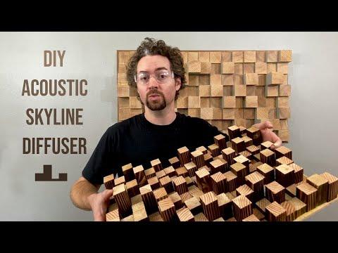 DIY Acoustic Skyline Diffuser - WALL ART