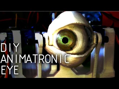 DIY Animatronic Eye Mechanism 3D Printed