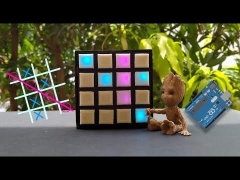 DIY Arduino Tic Tac Toe Game(4X4 Tic Tac Toe) | Tic Tac Toe Programming Challenge.