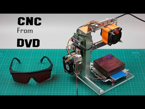 DIY Arduino based CNC laser engraver from DVD drive