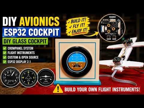 DIY Avionics Simulator with ESP32 Artificial Horizon, Compass &amp; Altimeter