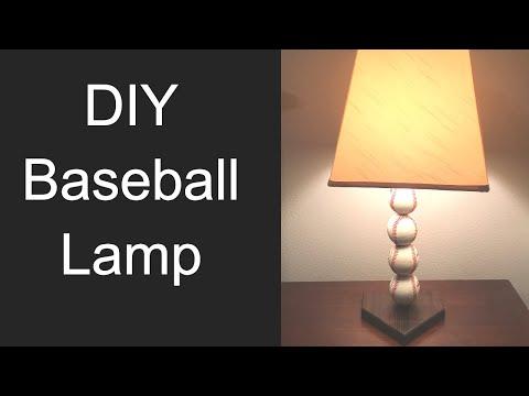 DIY Baseball Lamp