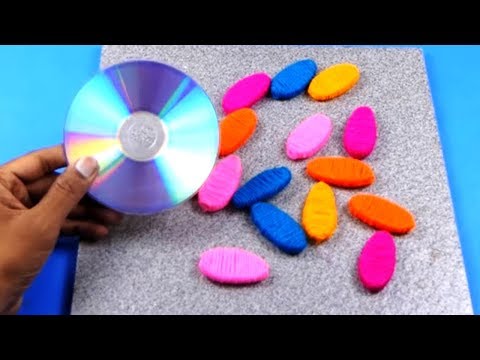 DIY Best Out of Waste Craft from Wool &amp;amp; Plastic Bottles - Reusing Bangles,Old CD - DIY Wall Hanging