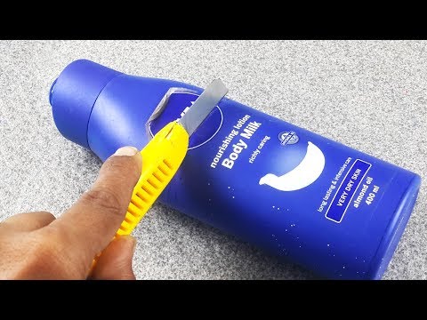 DIY Best Out of waste Craft Idea from Old Cream Bottle - reusing Waste Plastic Bottle