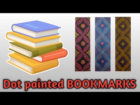 DIY Bookmarks|Dot painting art|How to|Step by step tutorial beginners