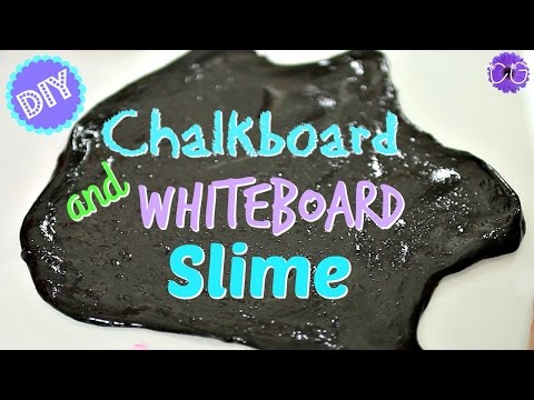 DIY CHALKBOARD &amp;amp; WHITEBOARD SLIME!  WRITE-ON SLIMES!!