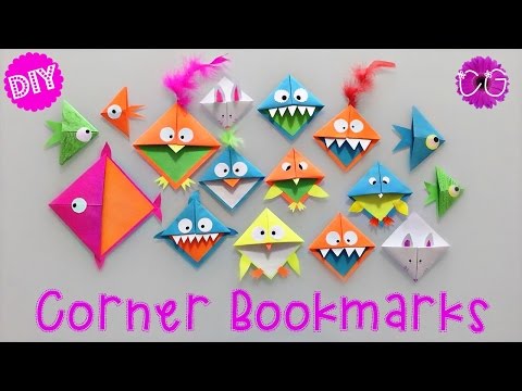 DIY CORNER BOOKMARKS!  EASY &amp;amp; FUN!