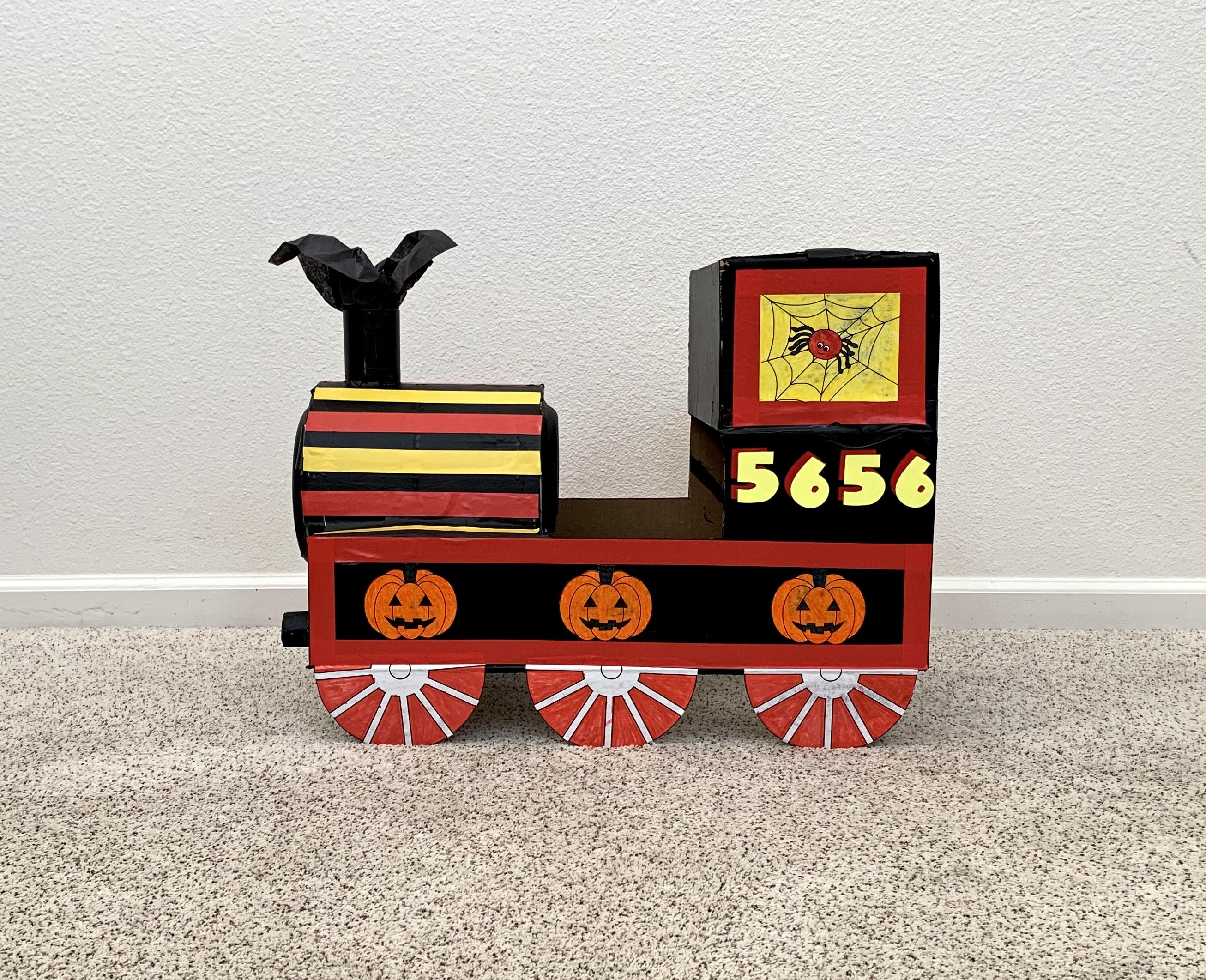 DIY Cardboard Train Engine Halloween Costume Photo 15.jpg