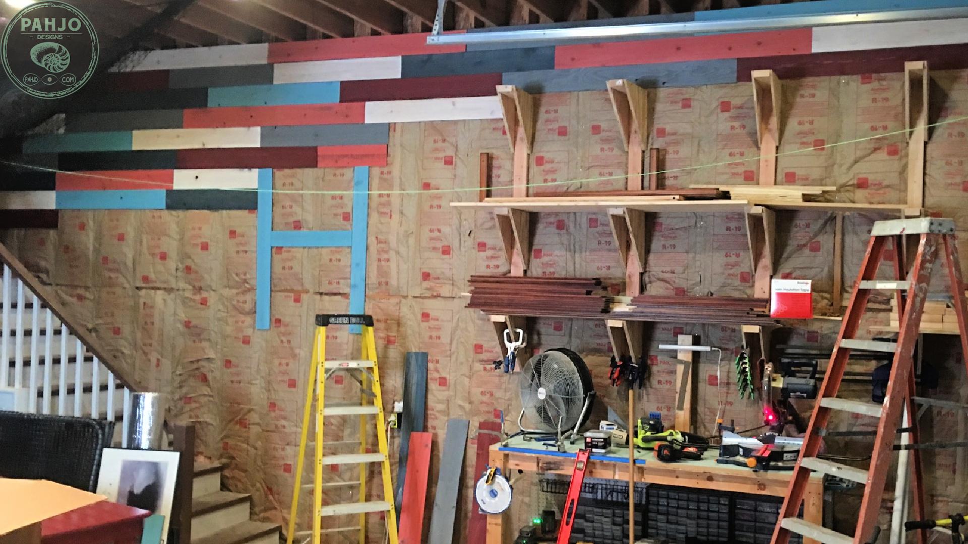 DIY Cedar Accent Wall Reclaimed Fence Boards - Install.jpg