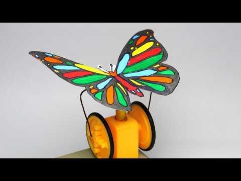 DIY Colorful Butterfly With Flapping Wings