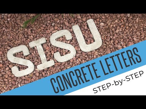 DIY Concrete letters (Step-by-Step How to)