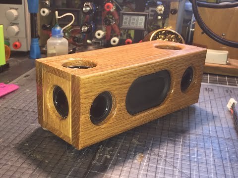 DIY Dayton Audio Mini Bluetooth Speaker 1&amp;quot; CE32A W/Oak Case
