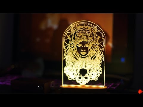 DIY Decorative acrylic RGB lED Lamp