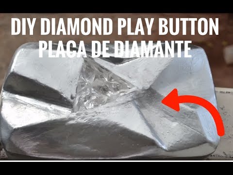 DIY Diamond Play Button Placa Diamante