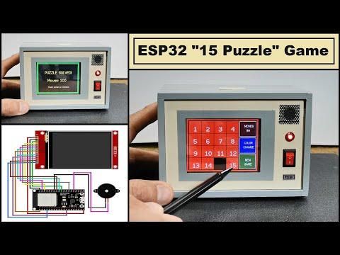 DIY ESP32 "15 Puzzle" game on TFT touch Dispaly