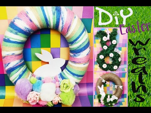 DIY Easter bunny wreath