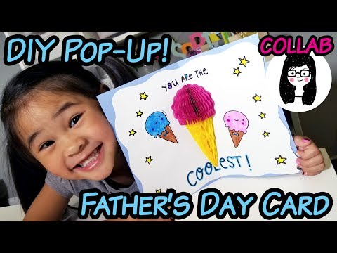 DIY Easy Father's Day Pop-Up Card | Collab with Doodles by Sarah | Pop-up Card DIY &amp;amp; Tutorial