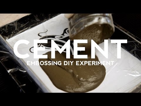 DIY Experiment: Embossing Concrete Challenge