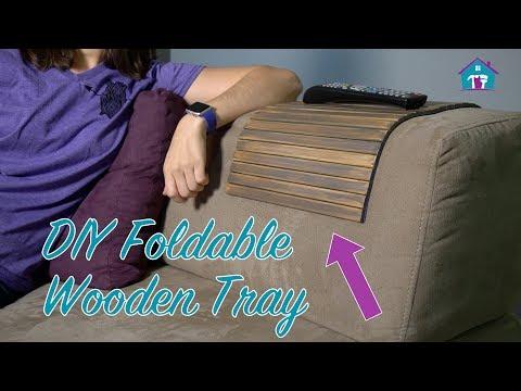 DIY Flexible Wooden Sofa Tray