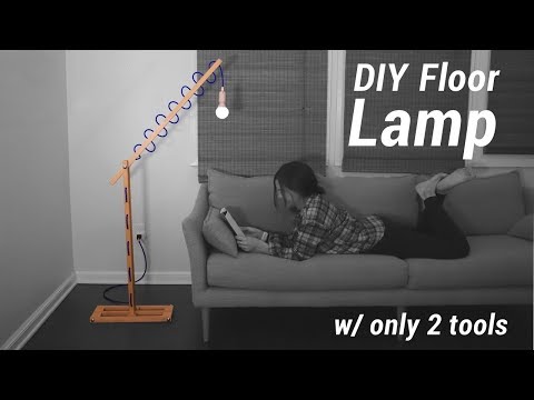 DIY Floor Lamp w/ Only 2 Tools | FREE Plans Included