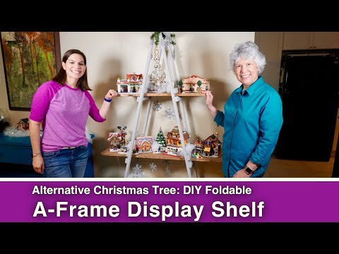 DIY Foldable A-Frame Display Shelf // Alternative Christmas Tree