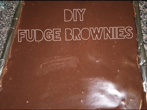 DIY Fudge Brownies w/ Chocolate Ganache