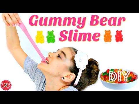 DIY GUMMY BEAR SLIME!  EDIBLE SLIME!