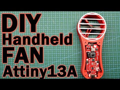 DIY HANDHELD FAN 3D printed and custom PCB