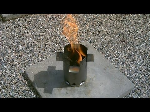 DIY Hobo stove - The Homemade &amp;quot;Spaghetti Sauce Can&amp;quot; Cookstove (stove #2) - Simple Instructions