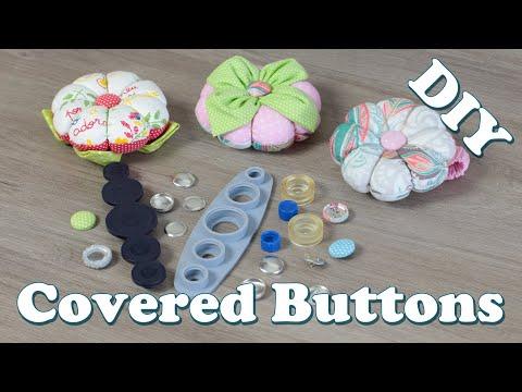 DIY How to Make Fabric Covered Buttons Using Two Different Assembly Tools | #Short | Bravo Dada