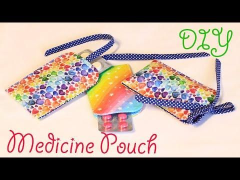 DIY How to Make a Medicine Pouch | Pill Sleeve | Coudre Pochette M&eacute;dicaments | &Eacute;tui Range Pilule