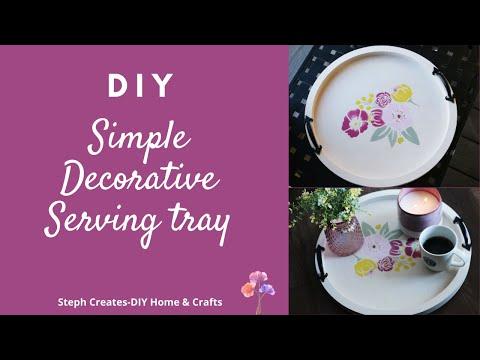 DIY How to create|Simple Decorative Serving Tray