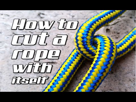 DIY How to cut rope with itself - Survival Hack - Hacks For Real Life