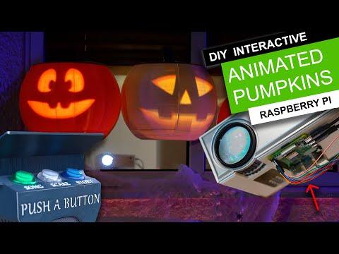 DIY Interactive Animated Pumpkins - 3D Printed | Raspberry Pi