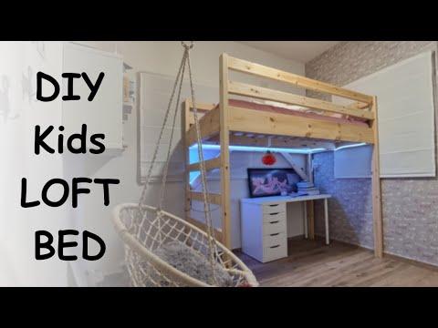 DIY Kids Loft Bed that'll SAVE YOU SPACE! // Woodworking project