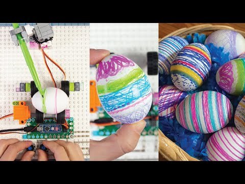 DIY Lego Amazing Egg Coloring Robot with Crazy Circuits