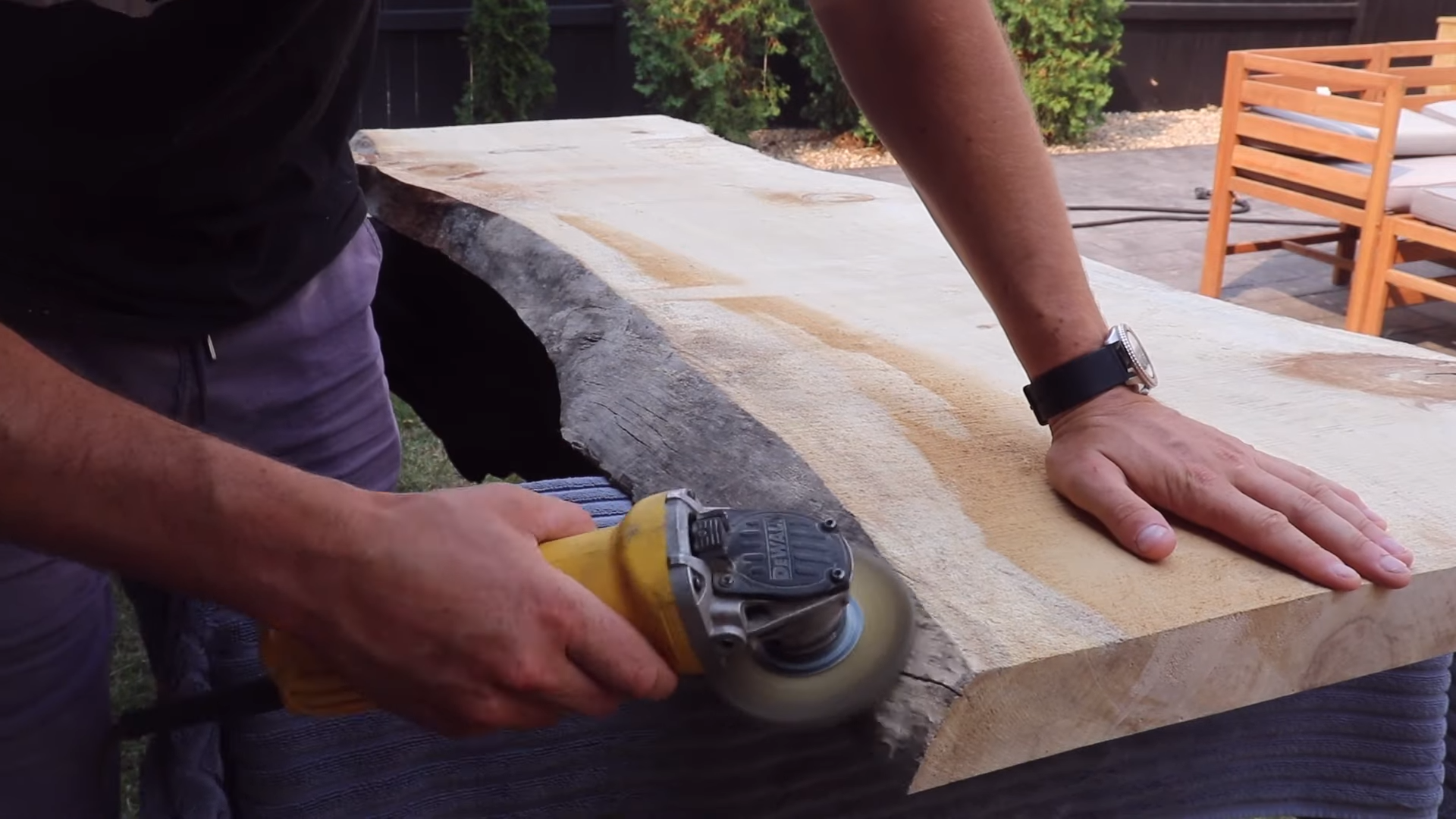 DIY Live Edge Desk with Steel Inlay 0-43 screenshot.png