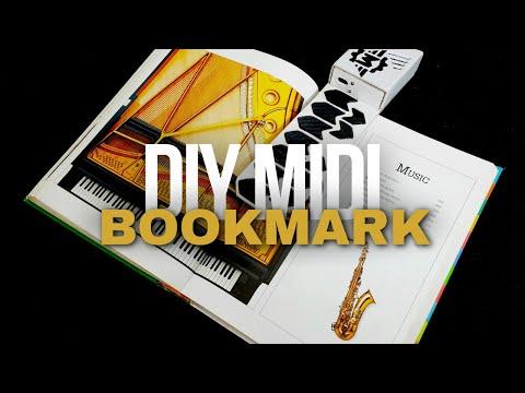 DIY MIDI Bookmark using ESP32 and MPR-121 Capacitive Touch Sensor