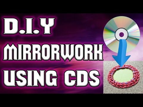 DIY MIRRORWORK USING CDS (ShishaWork)