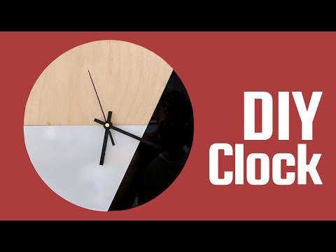 DIY Modern Clock Project (Step-by-Step How To Instructions)