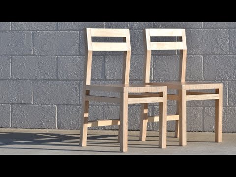 DIY Modern Plywood Chair | How To Make Two Chairs From One Sheet | #rocklerplywoodchallenge