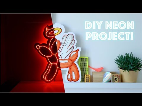 DIY Neon Art Sign with EL WIRE