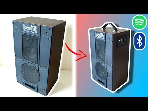 DIY Old Speaker Conversion to Bluetooth Boombox | HOW TO