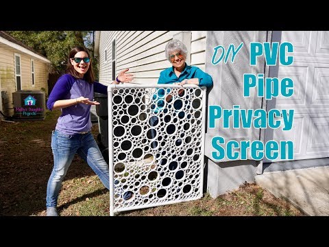 DIY PVC Pipe Privacy Screen