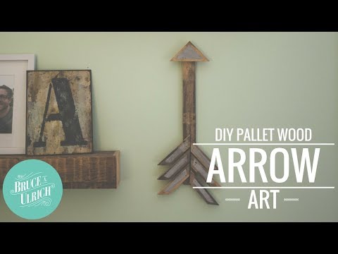 DIY Pallet Wood Arrow Art