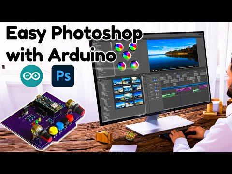 DIY Photoshop Editing Console using Arduino | Easily edit Images in Photoshop using Arduino HID