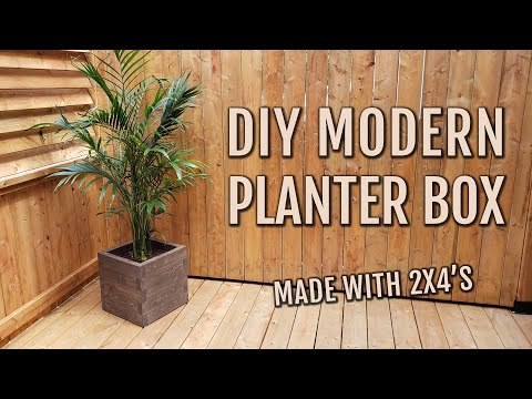 DIY Planter Box made with 2x4's ( Free Plans )