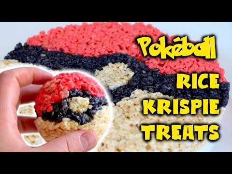 DIY Pok&amp;eacute;ball Rice Krispie Treats! // How to make an edible Pokeball for Pok&amp;eacute;mon Go Pokemon hunting