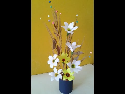 DIY Projects : Best Out of Waste Idea for Home Decoration Using Dried Leaves &amp;amp; Broomstick