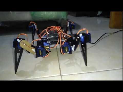 DIY Quadruped Robot with Arduino Microcontroller